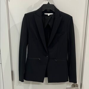 Veronica Beard Iconic Scuba Dickey Blazer in Black